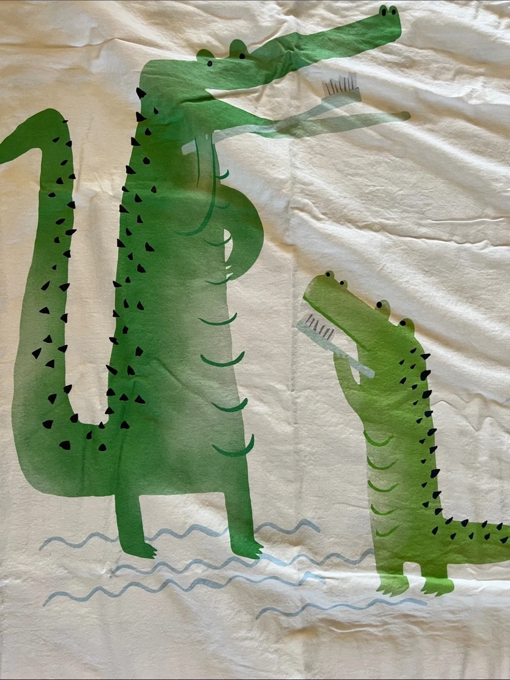 Pottery Barn Kids fabric shower curtain